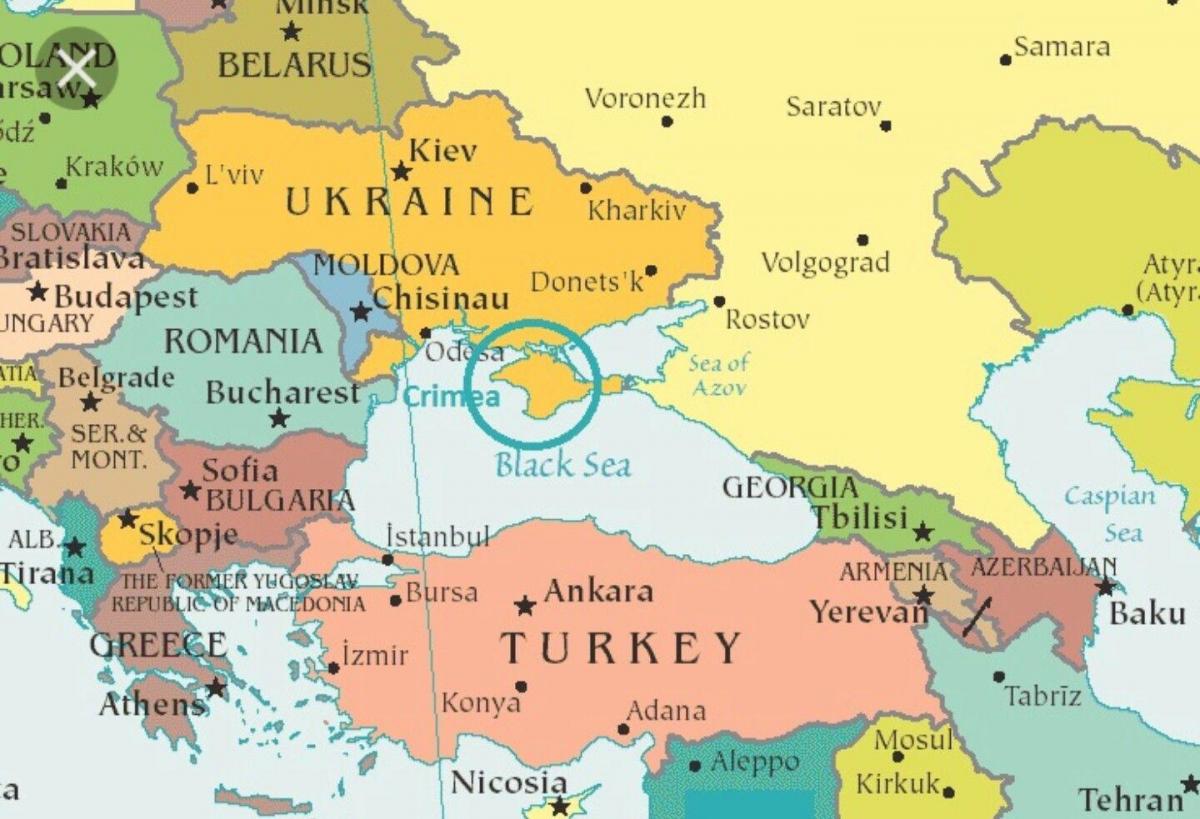 kartta Moldova ja naapurimaiden